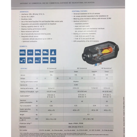 Espar Airtronic Gas Heater M2-B4L by Agile Offroad
