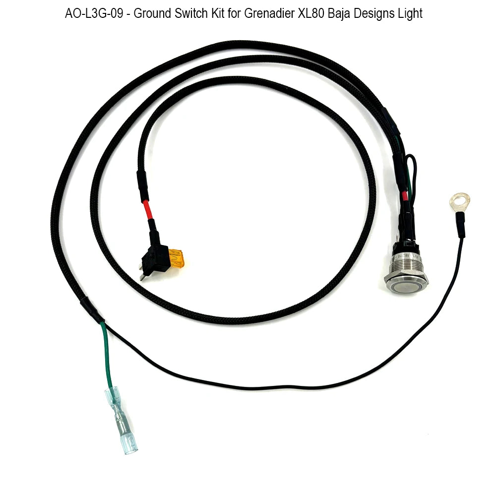 Ground Switch Kit for Grenadier XL80 Baja Designs Light by Agile Offroad
