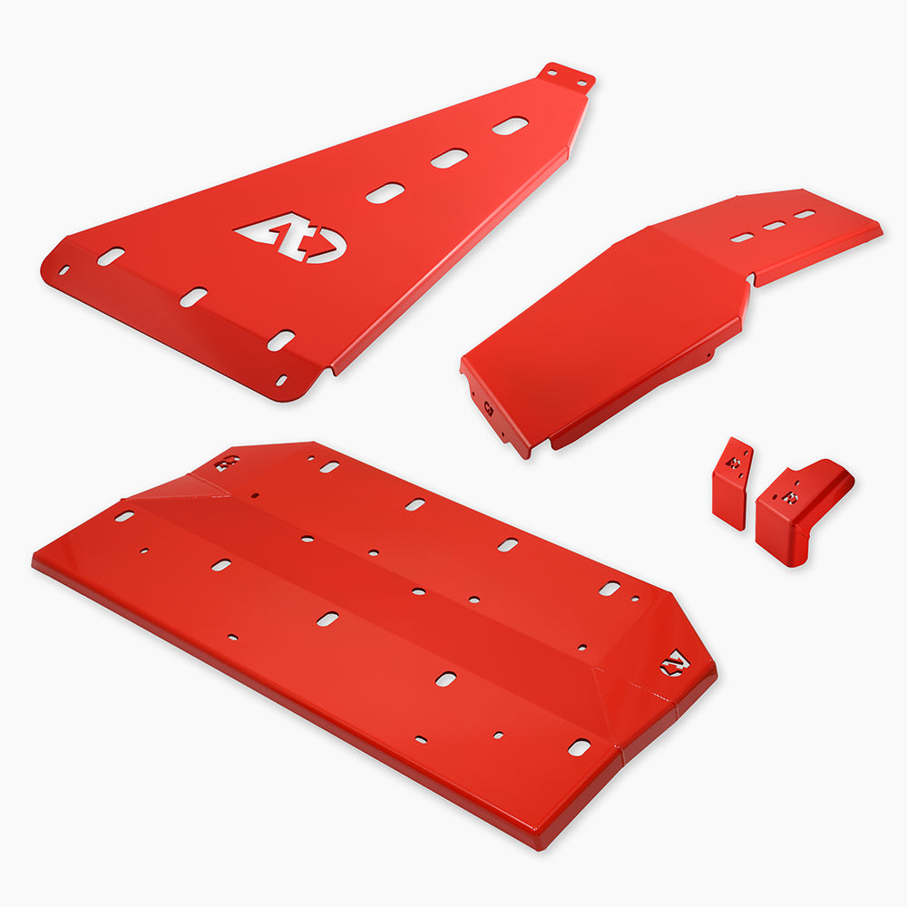 Complete Skid Plate Set for INEOS Grenadier - Red