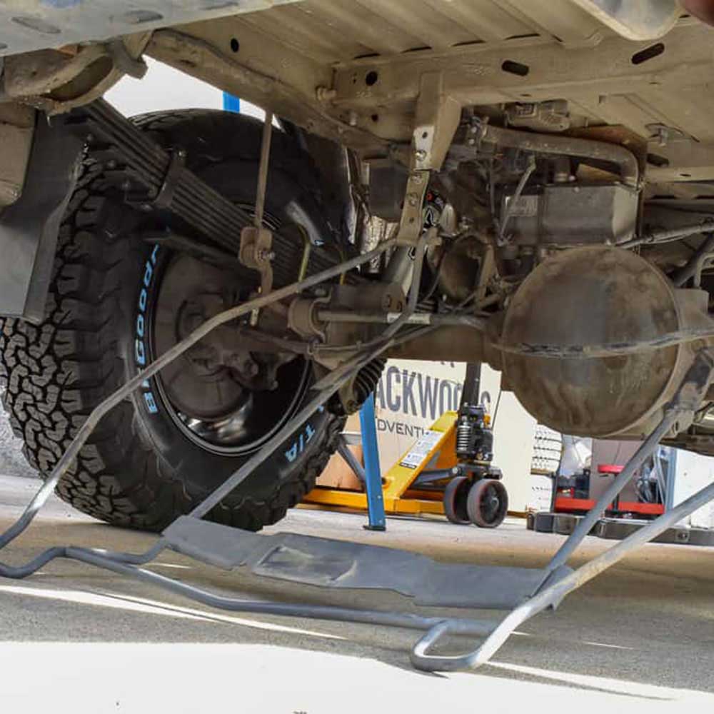 Oversized Spare Tire Basket Brackets for Sprinter by Agile Offroad