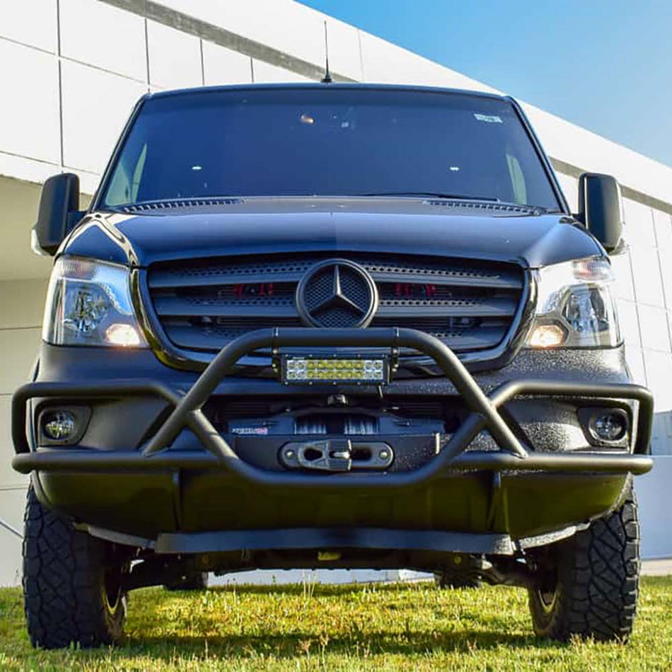 Black Front Grill for 2014-18 Mercedes Sprinter by Agile Offroad