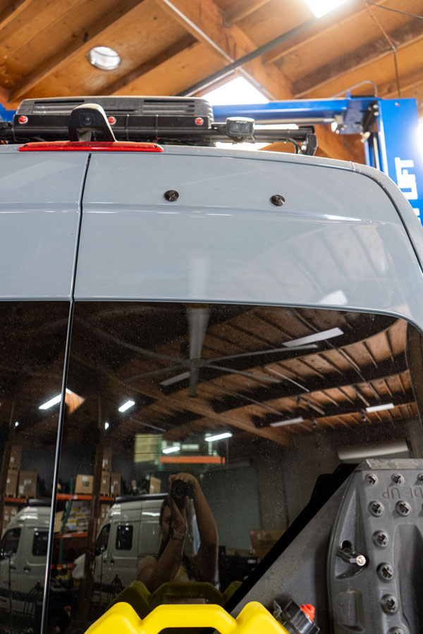 Rear Door Ladder Delete Kit for Sprinter Revel by Agile Offroad
