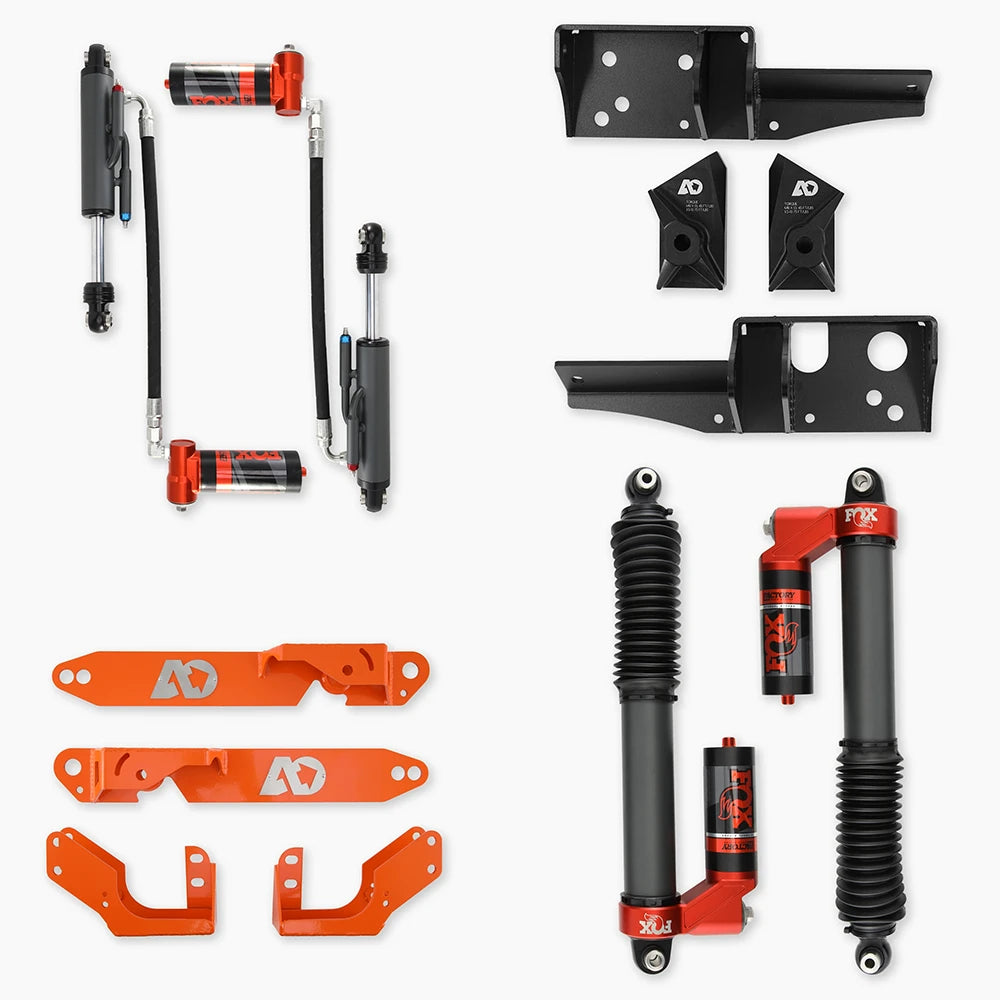 FOX Factory Race Series Front and Rear Auxiliary Reservoir Bypass Shocks for Sprinter