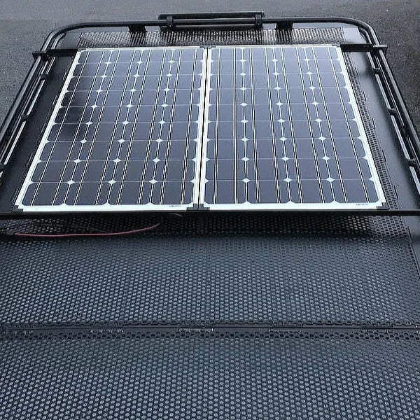 Adjustable Solar Panel Mount Roof Rack Standard Height by Agile Offroad ...