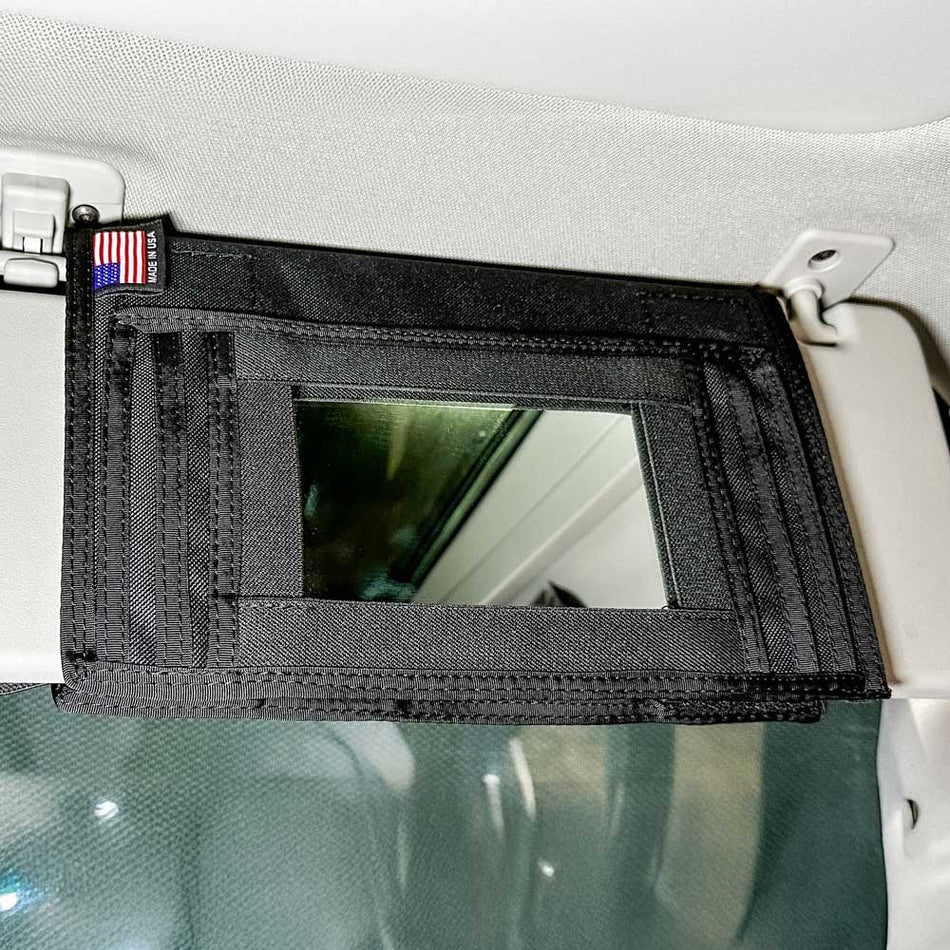 Overland Gear Guy Grenadier MOLLE Visor Organizer With Mirror by Agile Offroad