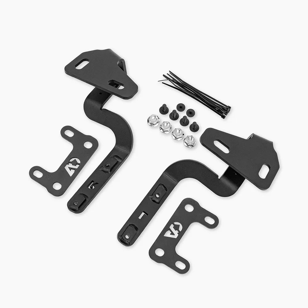 A-Pillar Ditch Light Hood Light Bracket Kit for Ford Ranger Raptor by Agile Offroad