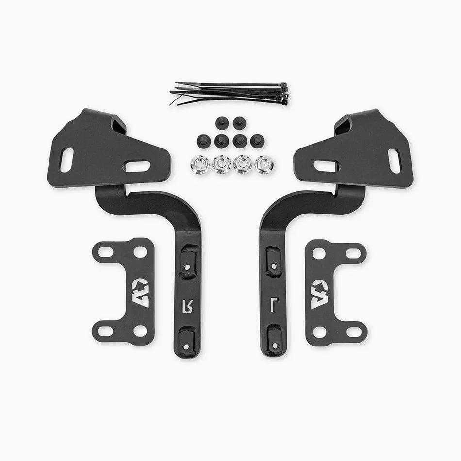 A-Pillar Ditch Light Hood Light Bracket Kit for Ford Ranger Raptor by Agile Offroad