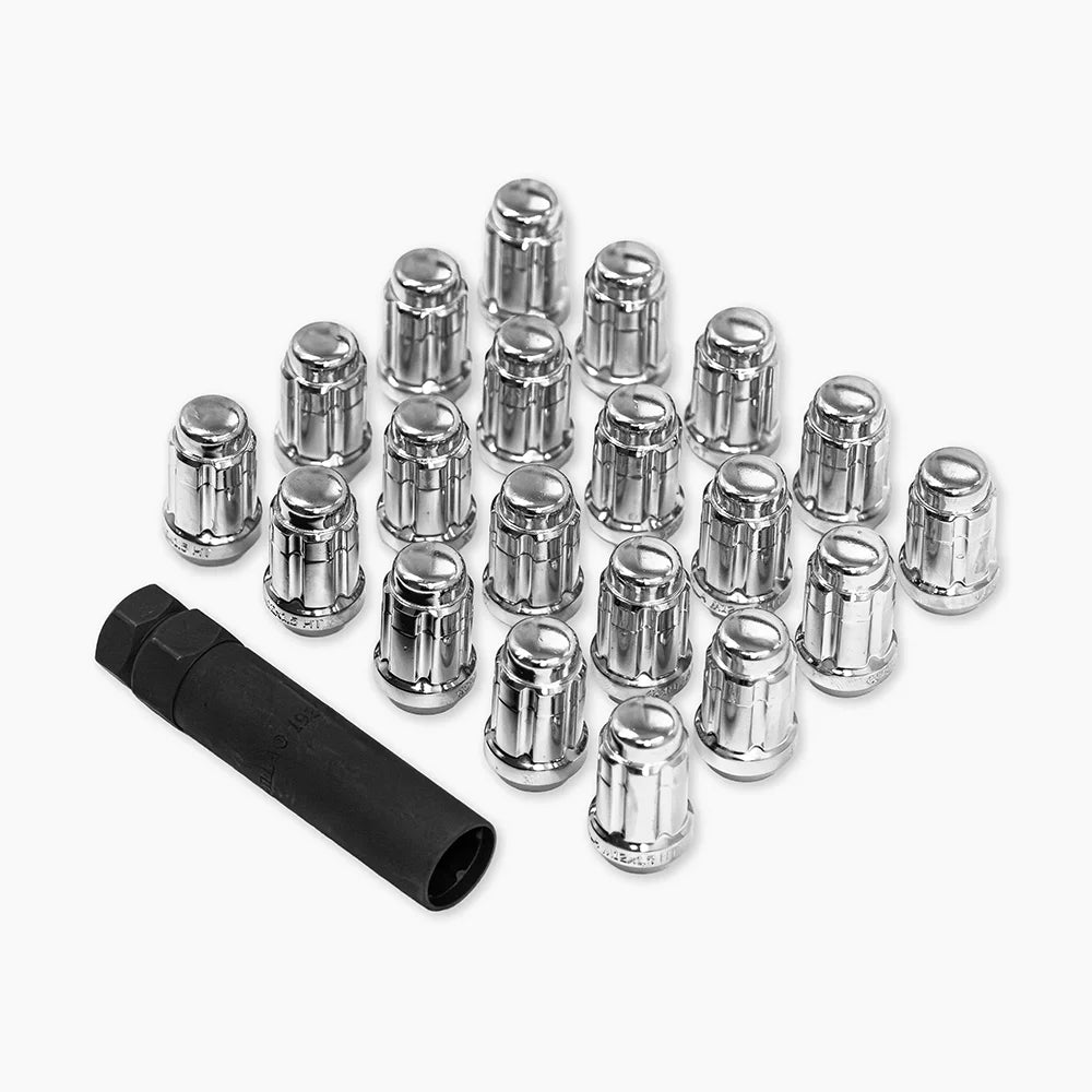 12 mm x 1.50 splined acorn lug nut kit - Chrome