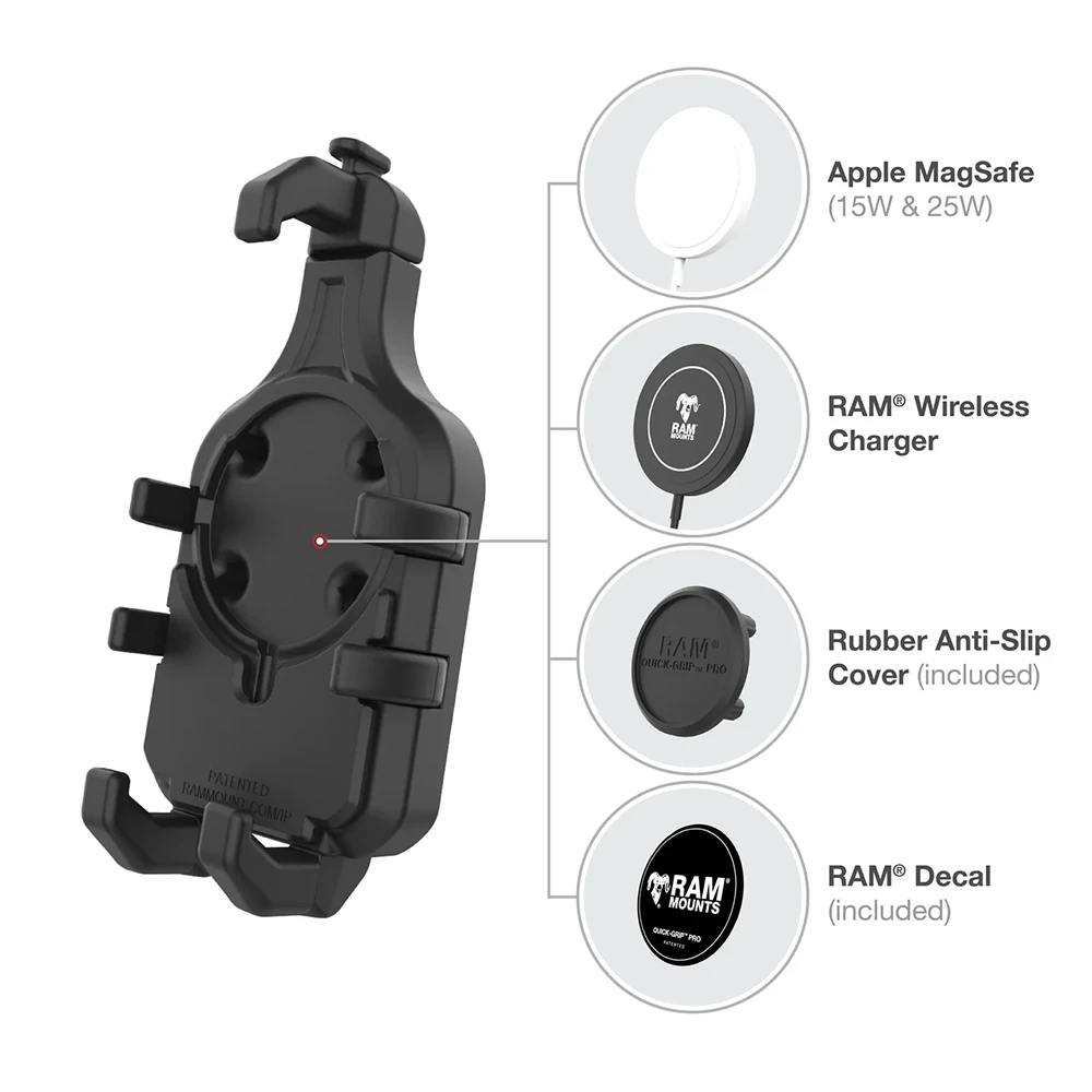 RAM Quick-Grip Pro Phone Holder with Ball by Agile Offroad