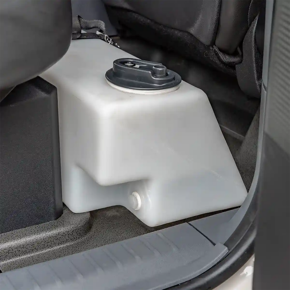 Footwell Water Tank with Upgraded Cap with Fittings For INEOS Grenadier by Agile Offroad