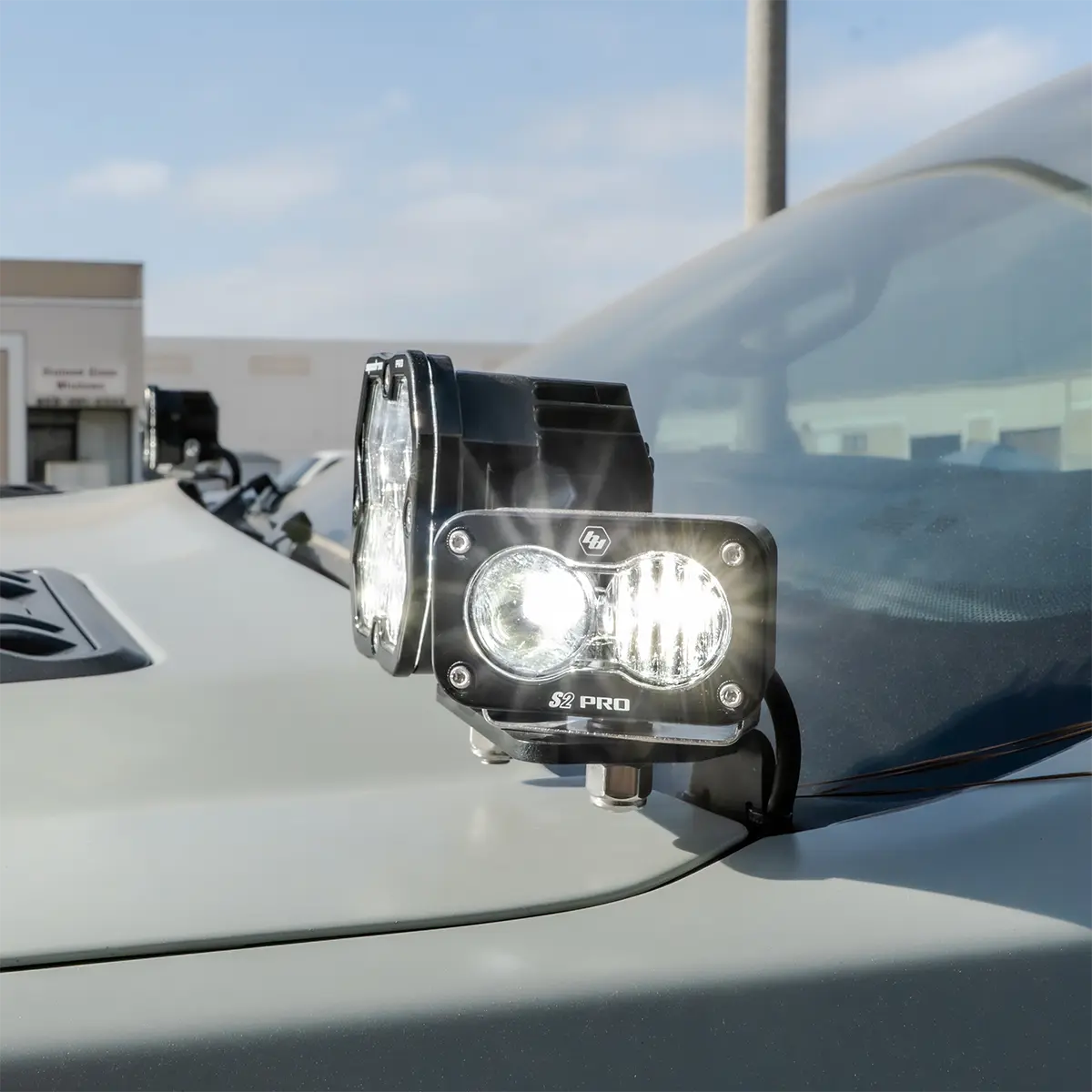 A-Pillar Ditch Light Hood Light Bracket Kit for Ford Ranger Raptor by Agile Offroad