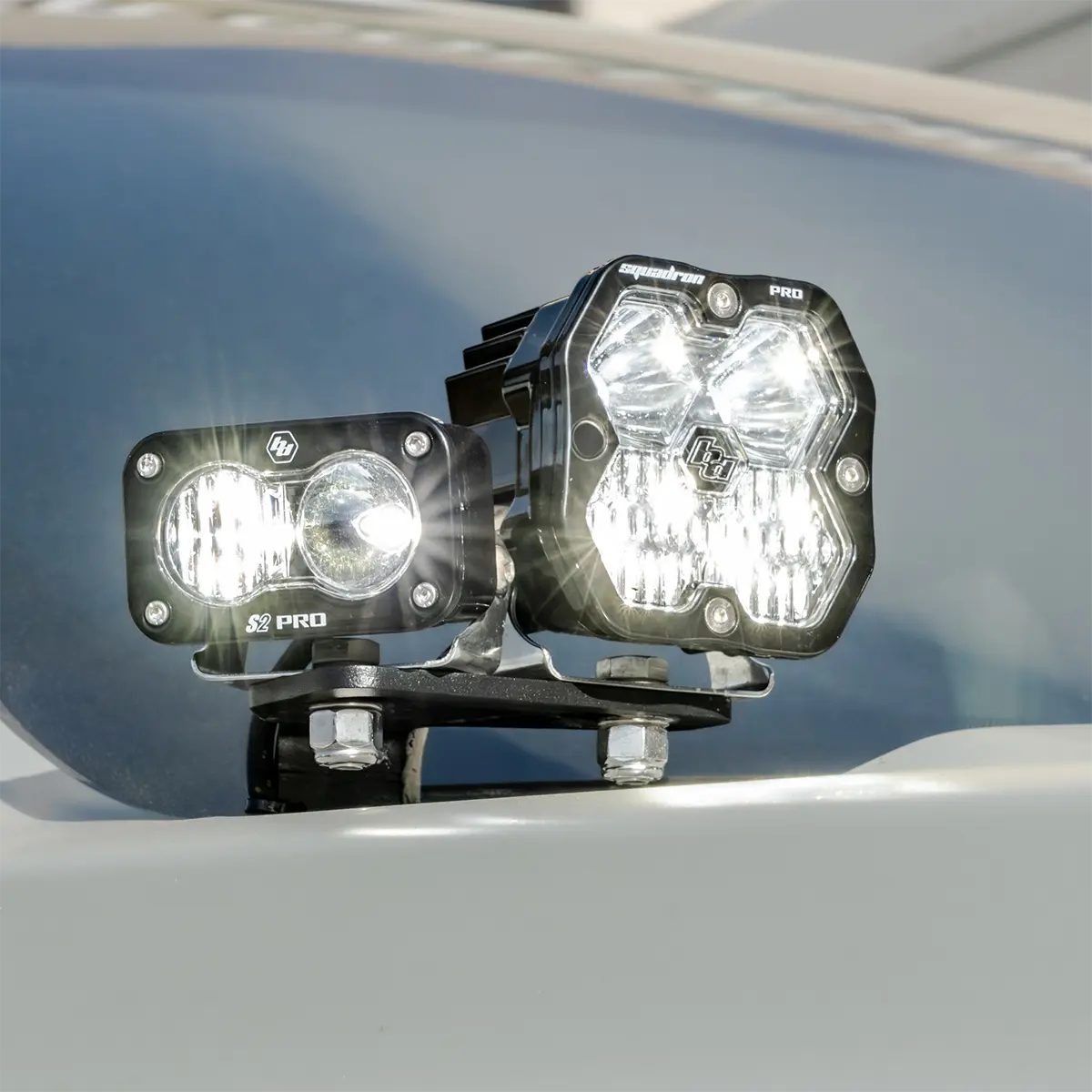 A-Pillar Ditch Light Hood Light Bracket Kit for Ford Ranger Raptor by Agile Offroad