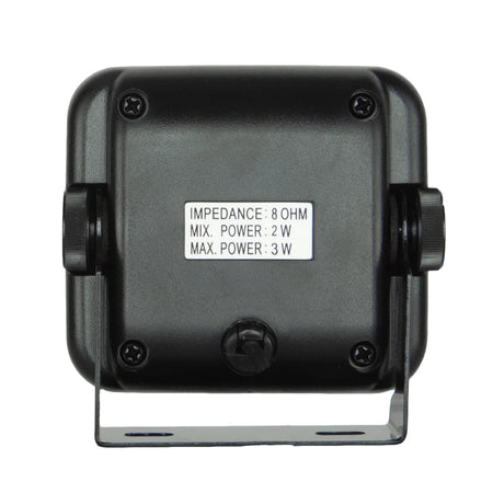 8 OHM Dust / Water Resistant Extension Speaker with Lead & Plug – Black