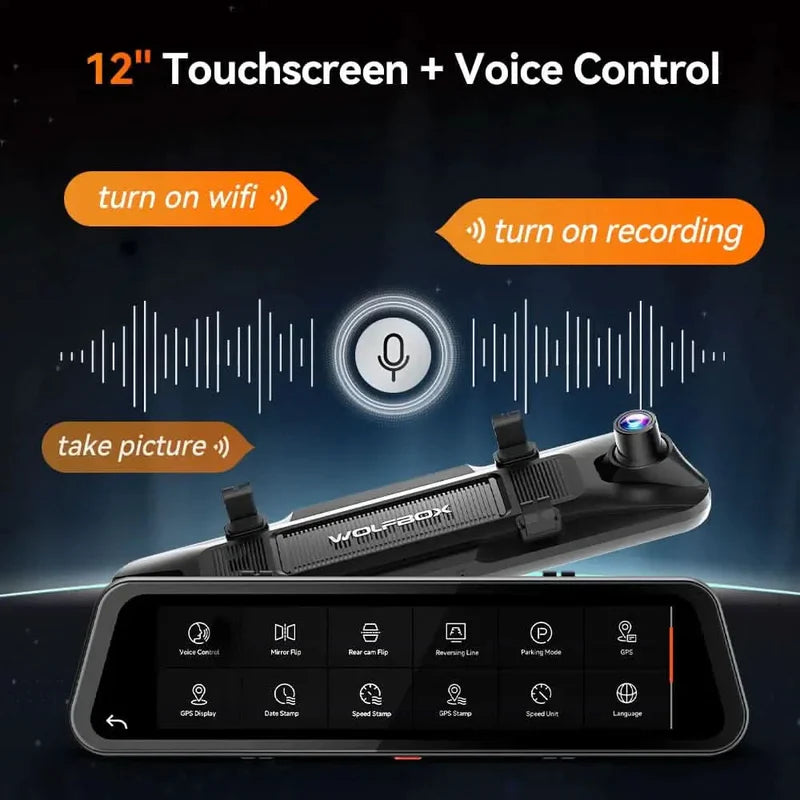 Wolfbox Touch Screen Smart Mirror for Mercedes Sprinter by Agile Offroad