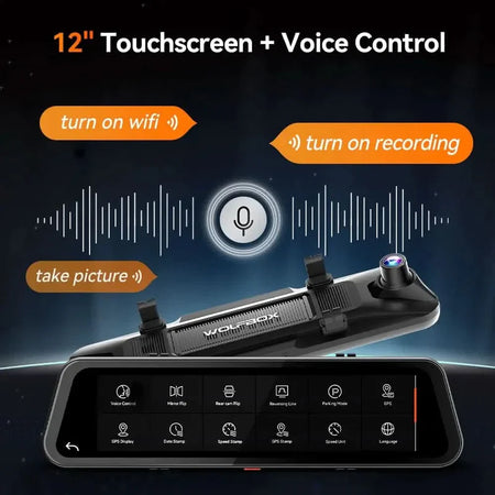 Wolfbox Touch Screen Smart Mirror for Mercedes Sprinter by Agile Offroad