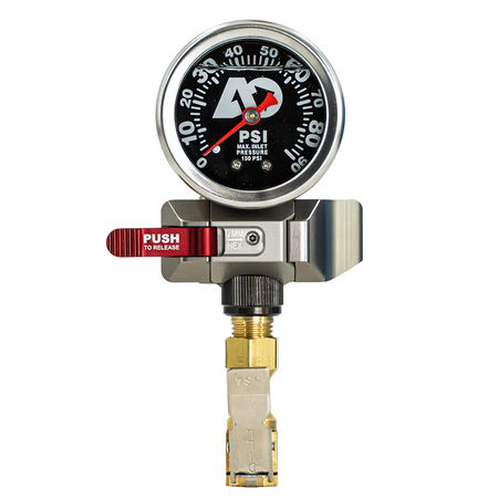 Apex Tire Pressure Gauge w/ Clip On Chuck & Snap Mount by Agile Offroad