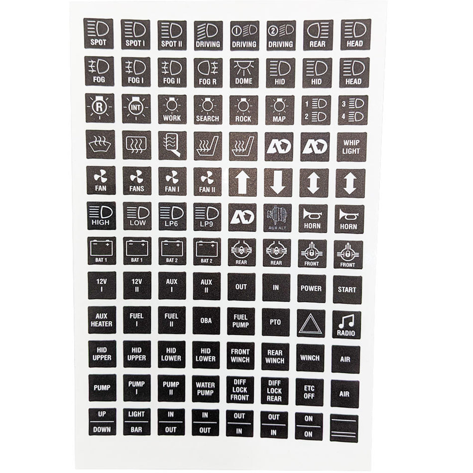 Switch Icon Sticker Sheet by Agile Offroad