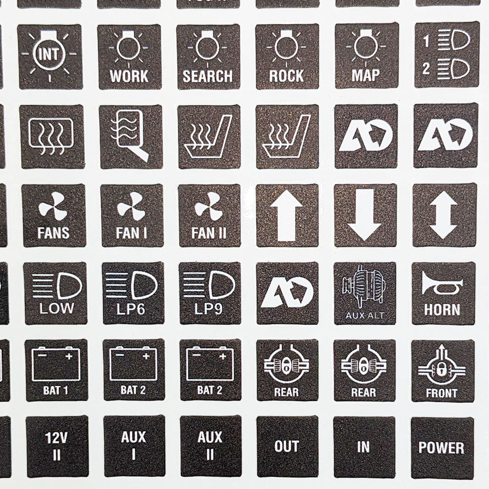 Switch Icon Sticker Sheet by Agile Offroad - Agile Offroad