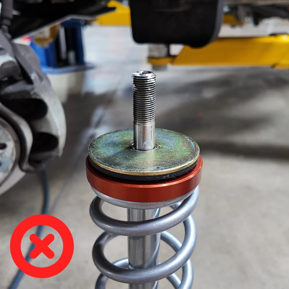Strut washer installation