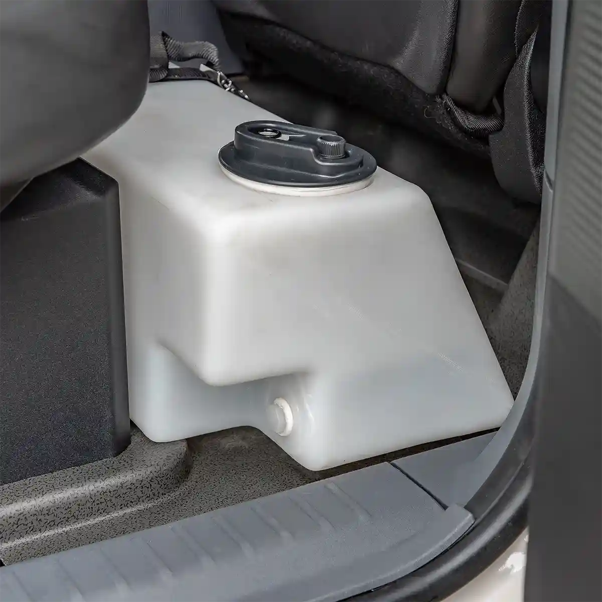 Footwell Water Tank with Upgraded Cap with Fittings For INEOS Grenadier by Agile Offroad