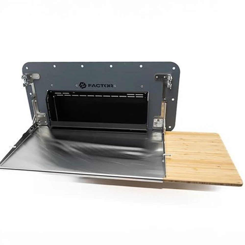 GPFIG-0102-1 GP Factor INEOS Grenadier Folding Tailgate Table with Extended Storage Cubby