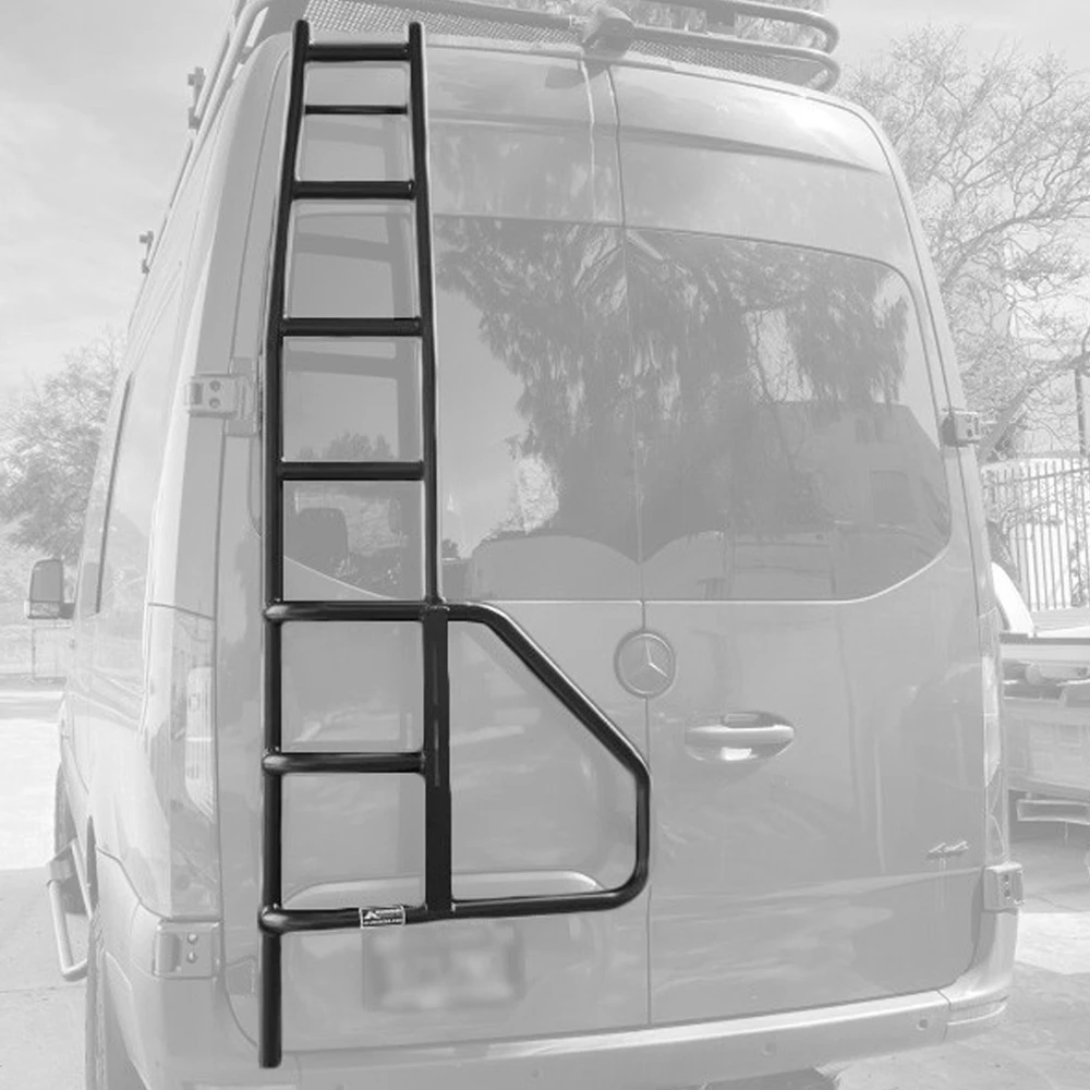 Aluminess Rear Door Ladder For 2019+ Sprinter by Agile Offroad