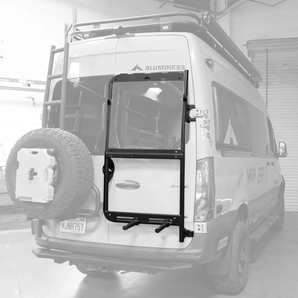 Aluminess Rear Door Rack Base Unit For Sprinter 2019+ by Agile Offroad