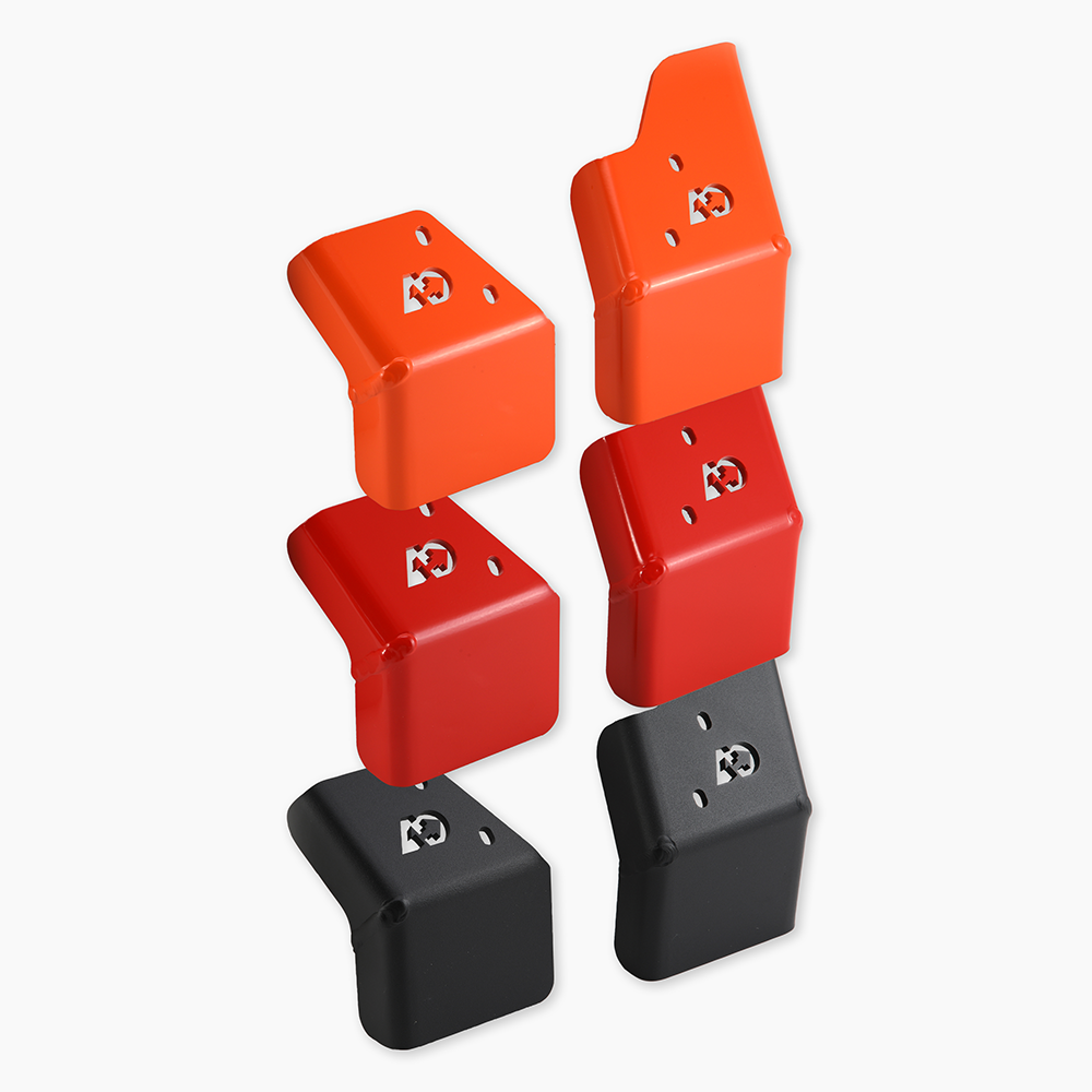 Rear Control Arm Skid Plates for INEOS Grenadier - Red, Orange, Black