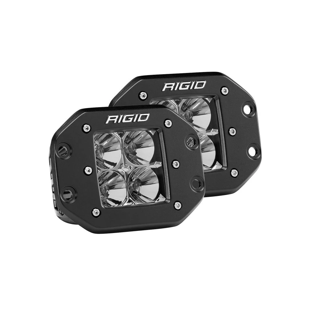 RIGID D-Series Pro Flood Flush Mount LED Light Pair