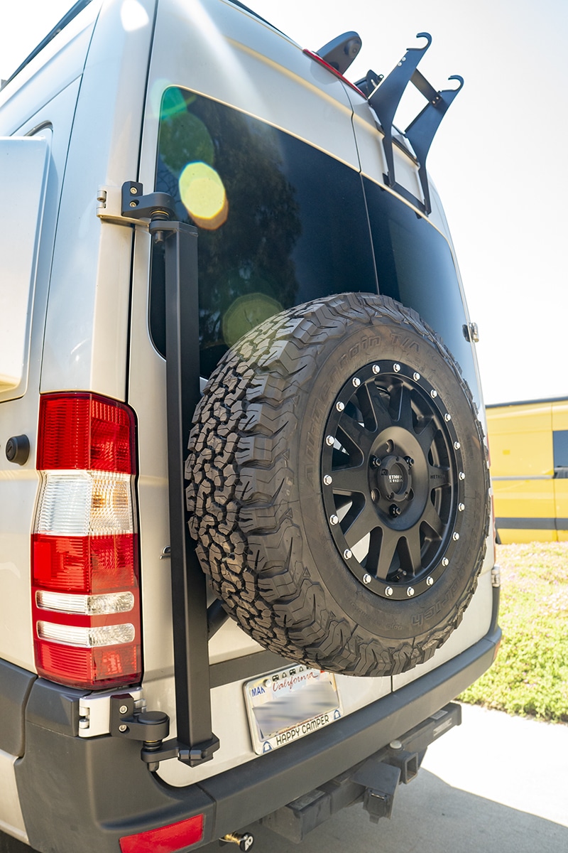 AO Rear Door Tire Carrier for NCV3 Sprinter (2007-2018) - Agile Off Road