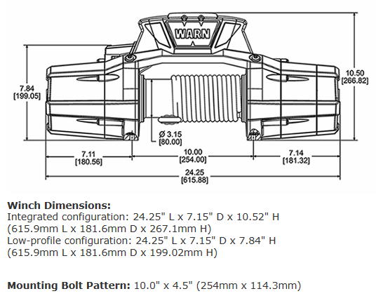 WARN Zeon 12-S Platinum Winch