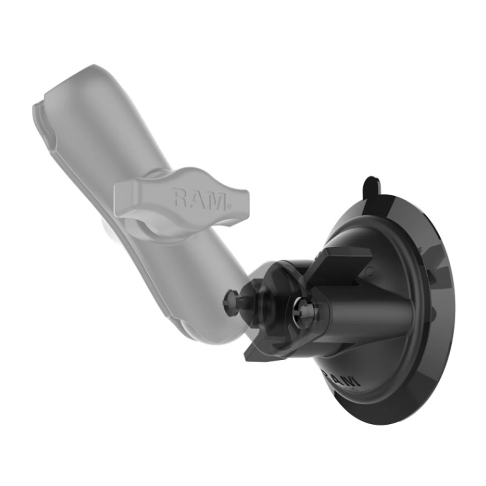 RAM® Twist-Lock™ Suction Cup Double Ball Mount - Medium