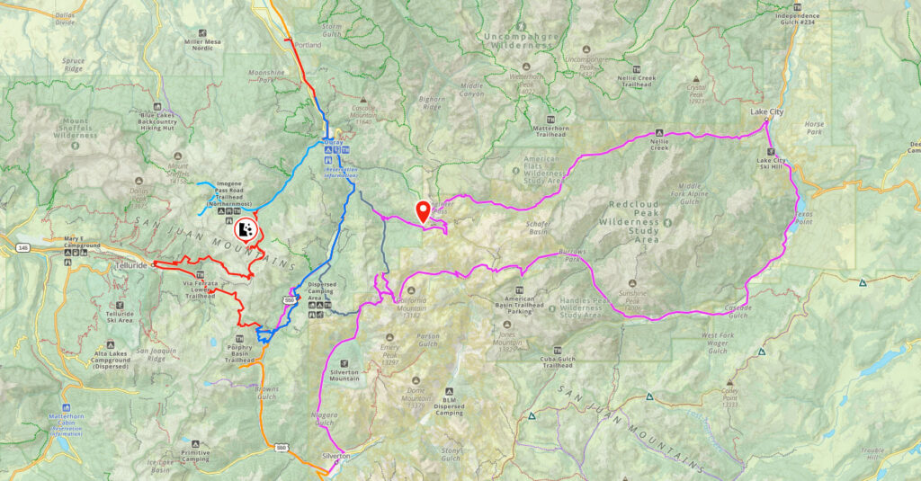 Agile Offroad Colorado adventure map