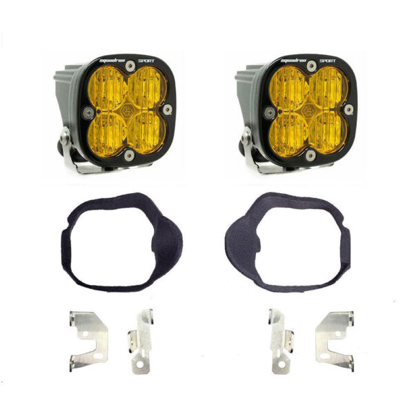 Baja Designs Squadron Sport Fog Pocket Light Kit - Amber