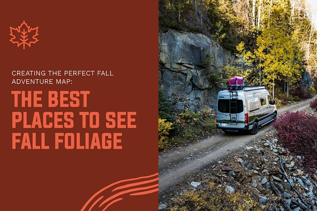 Exploring fall foliage in you Sprinter Van