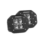 RIGID D-Series Pro Flood Flush Mount LED Light Pair