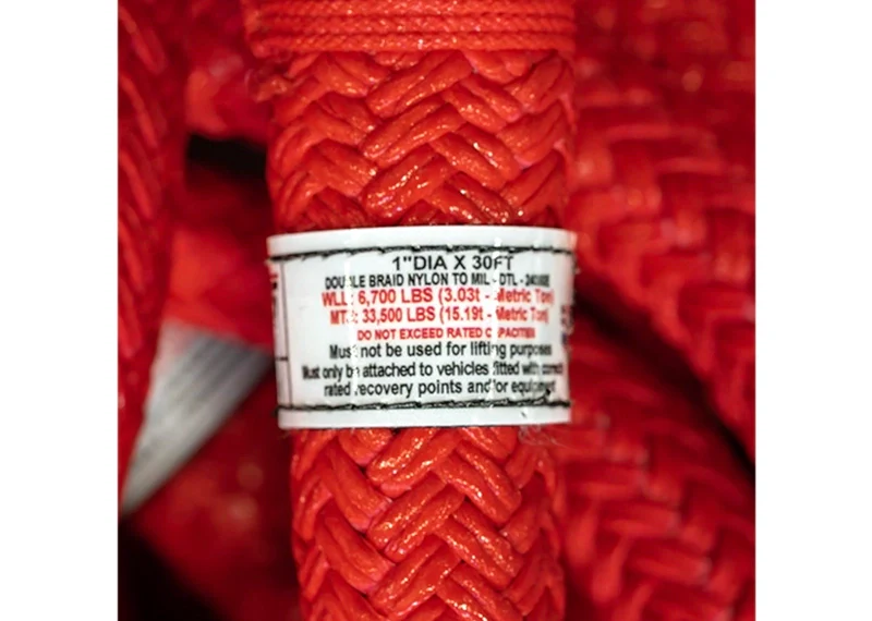 00559-Kinetic-Energy-Rope-Max-Ratings-18 Factor 55 Extreme Duty Kinetic Energy Rope 1" x 30'